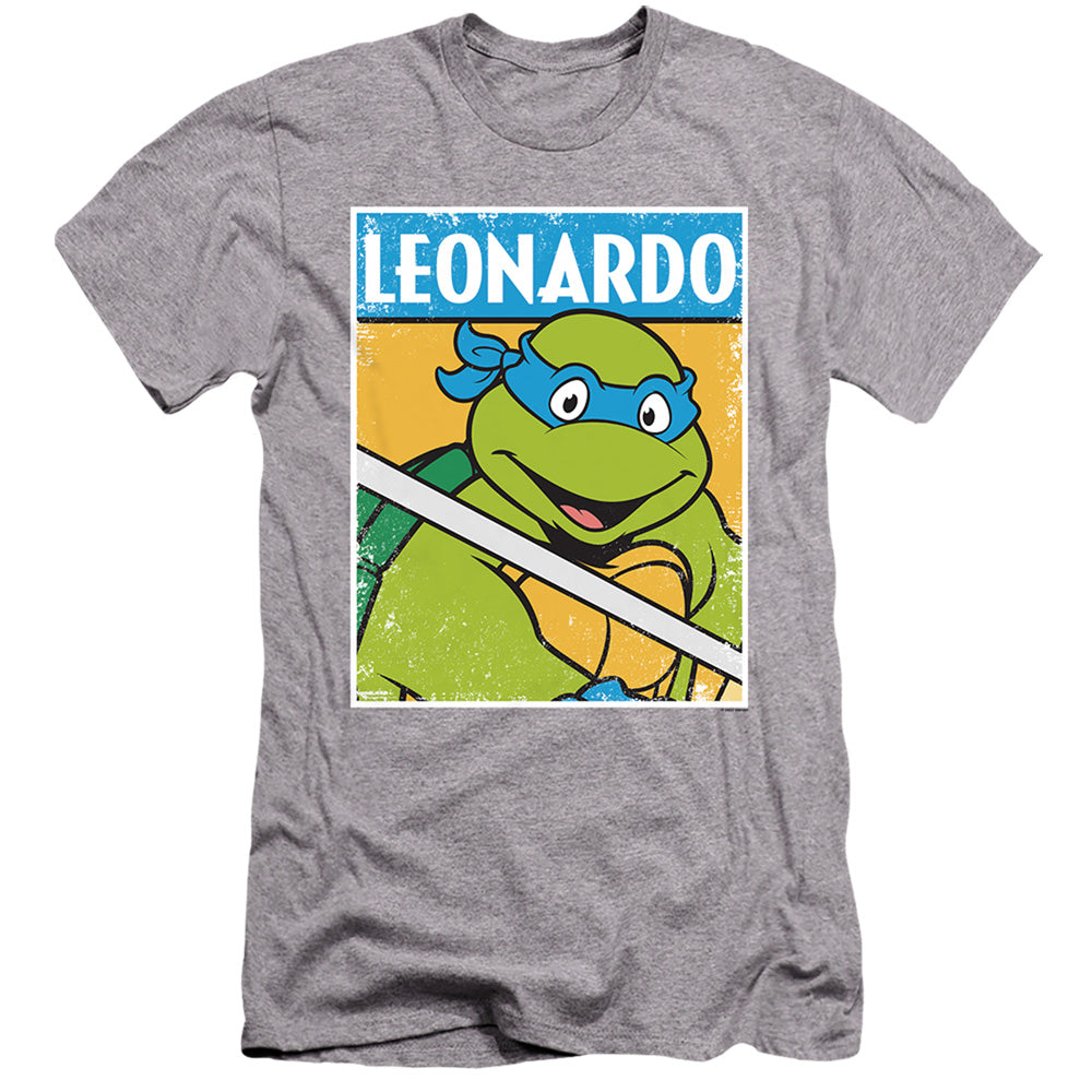 TEENAGE MUTANT NINJA TURTLES : TMNT LEO  PREMIUM CANVAS ADULT SLIM FIT 30\1 Athletic Heather XL