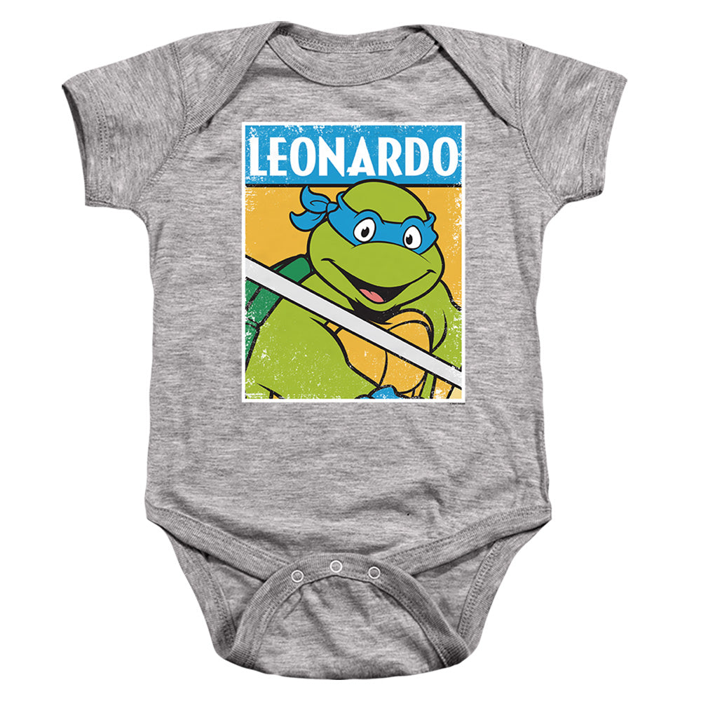 TEENAGE MUTANT NINJA TURTLES : TMNT LEO INFANT SNAPSUIT Athletic Heather LG (18 Mo)