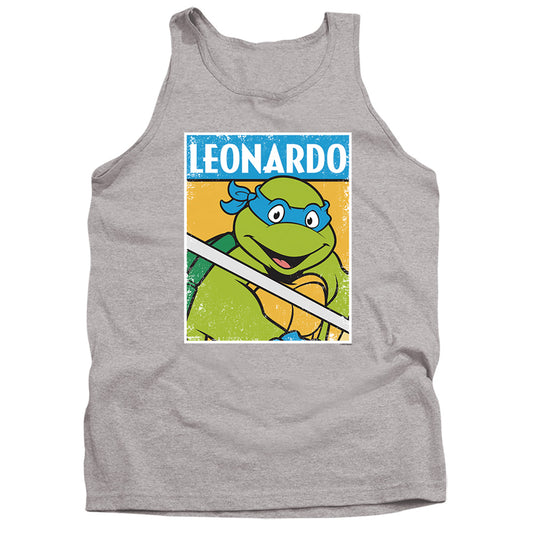 TEENAGE MUTANT NINJA TURTLES : TMNT LEO ADULT TANK Athletic Heather 2X