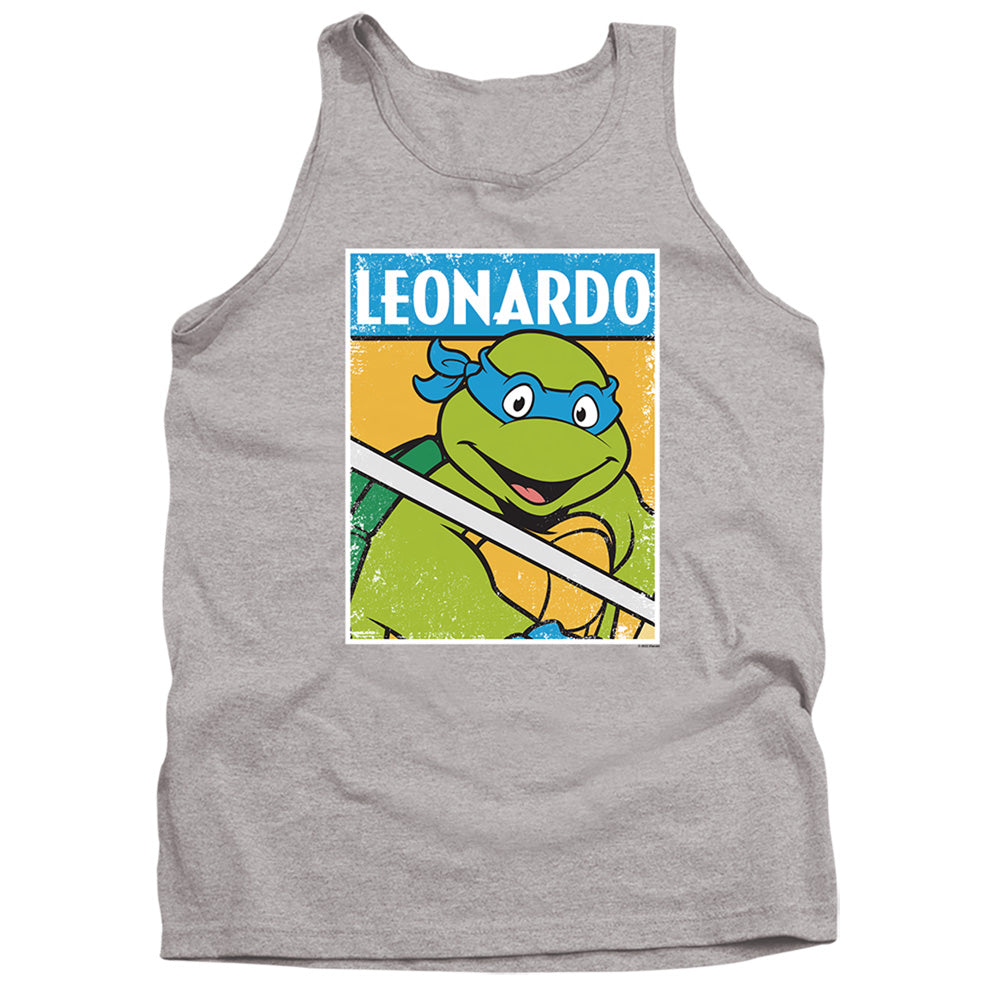 TEENAGE MUTANT NINJA TURTLES : TMNT LEO ADULT TANK Athletic Heather MD