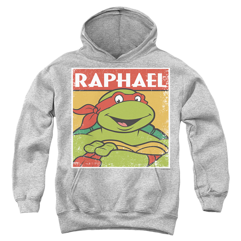 TEENAGE MUTANT NINJA TURTLES : TMNT RAPH YOUTH PULL OVER HOODIE Athletic Heather LG