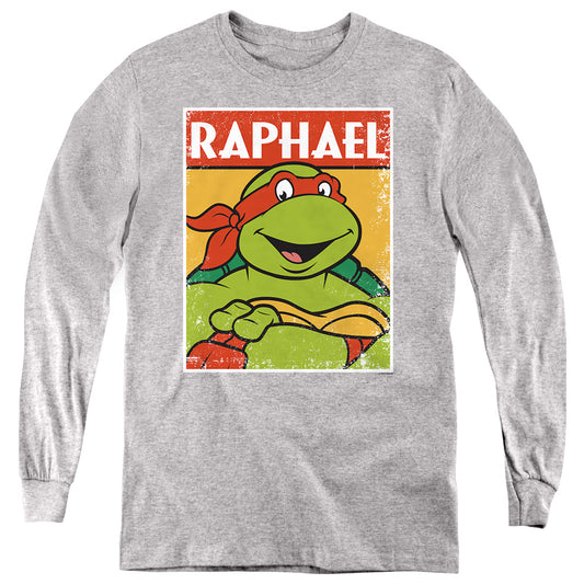 TEENAGE MUTANT NINJA TURTLES : TMNT RAPH L\S YOUTH Athletic Heather LG