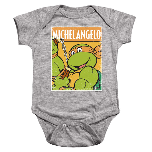 TEENAGE MUTANT NINJA TURTLES : TMNT MIKEY INFANT SNAPSUIT Athletic Heather LG (18 Mo)