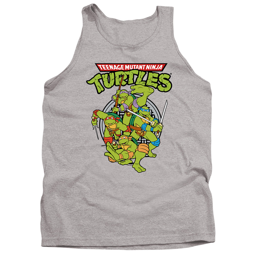 TEENAGE MUTANT NINJA TURTLES : TMNT GROUP ADULT TANK Athletic Heather 2X