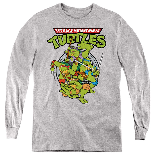 TEENAGE MUTANT NINJA TURTLES : TMNT GROUP L\S YOUTH Athletic Heather LG