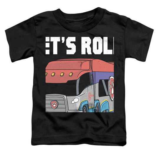 PAW PATROL : LET'S ROLL S\S TODDLER TEE Black LG (4T)