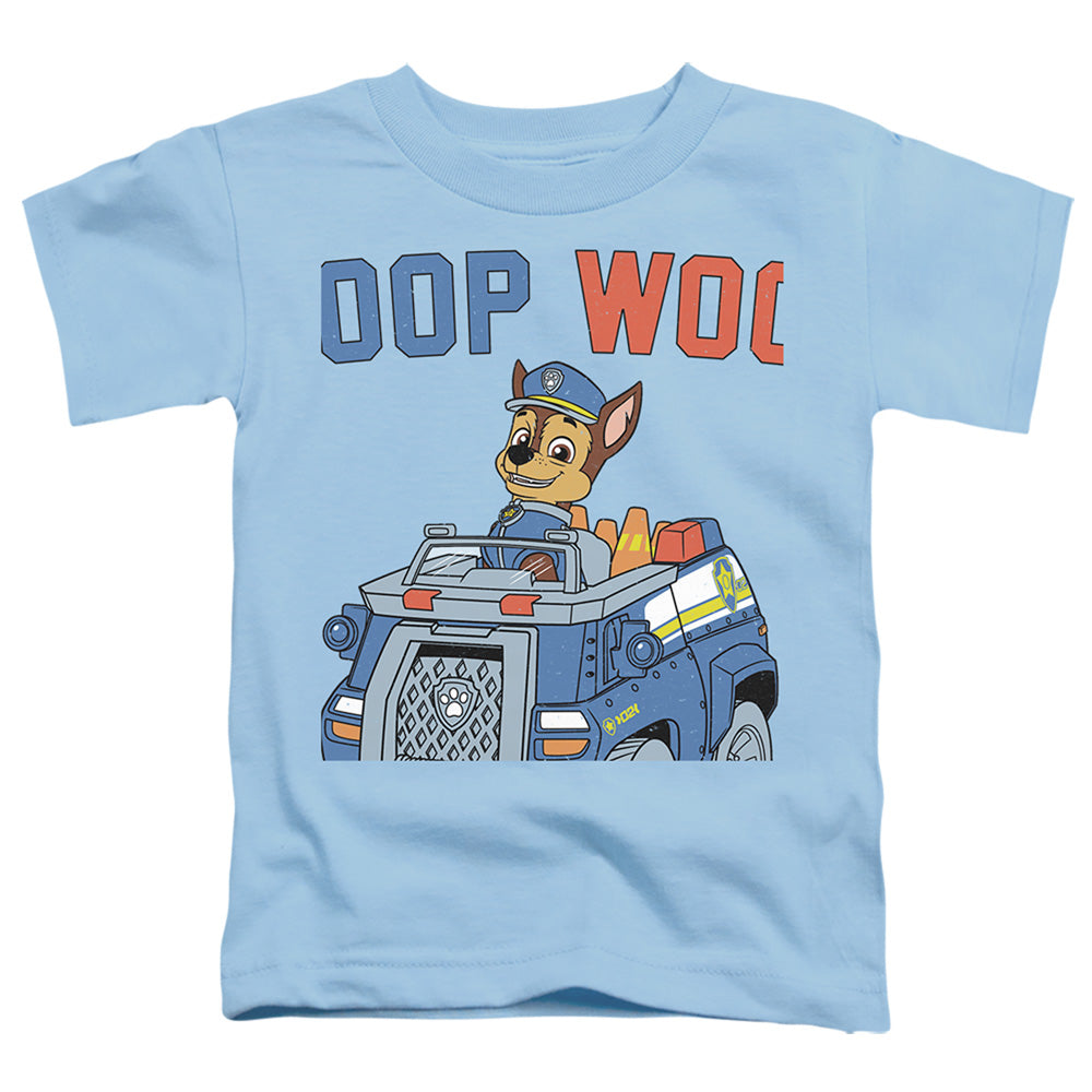 PAW PATROL : WOOP WOOP S\S TODDLER TEE Light Blue SM (2T)