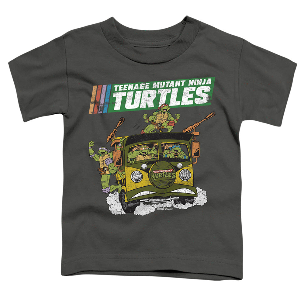 TEENAGE MUTANT NINJA TURTLES : TMNT VAN S\S TODDLER TEE Charcoal LG (4T)