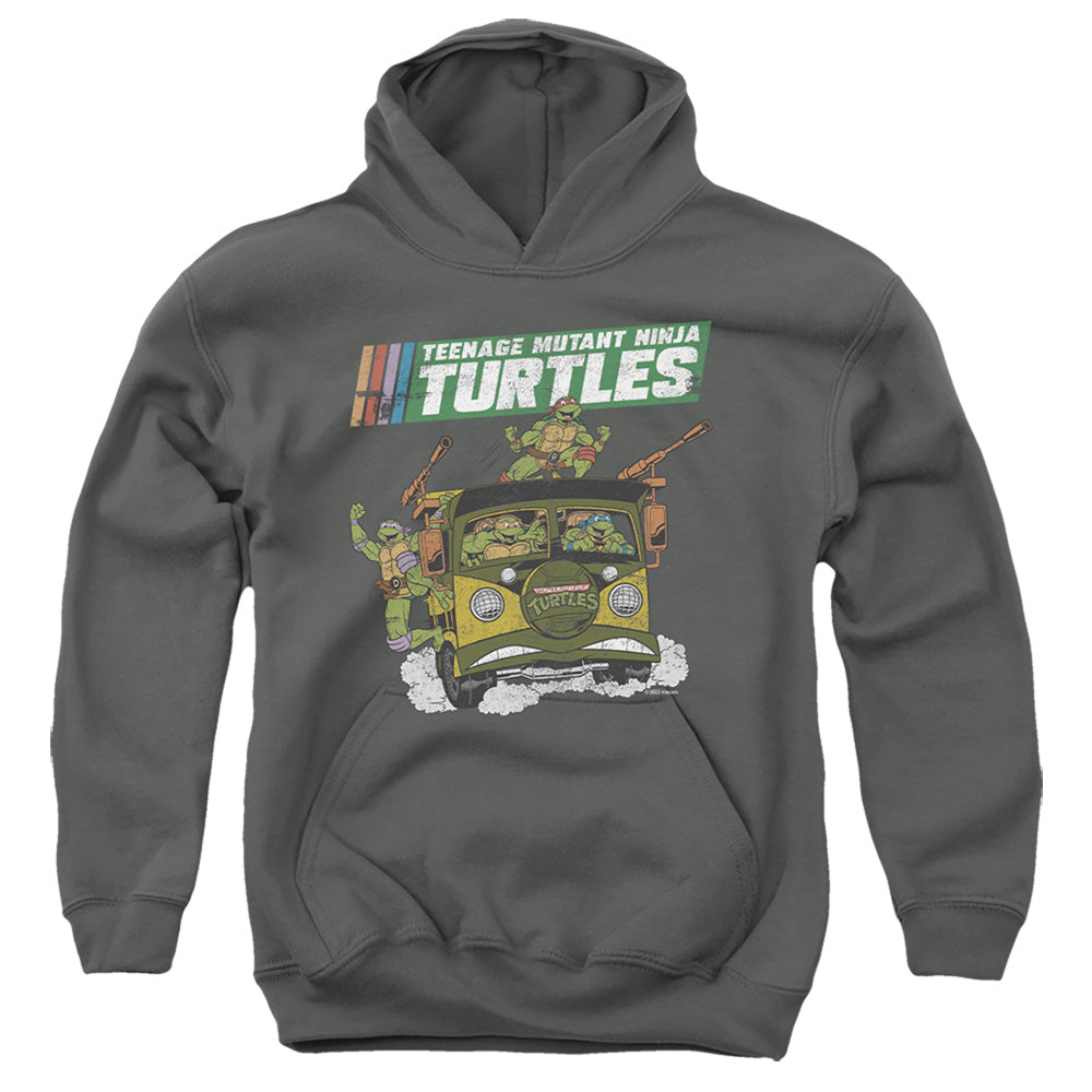 TEENAGE MUTANT NINJA TURTLES : TMNT VAN YOUTH PULL OVER HOODIE Charcoal XL