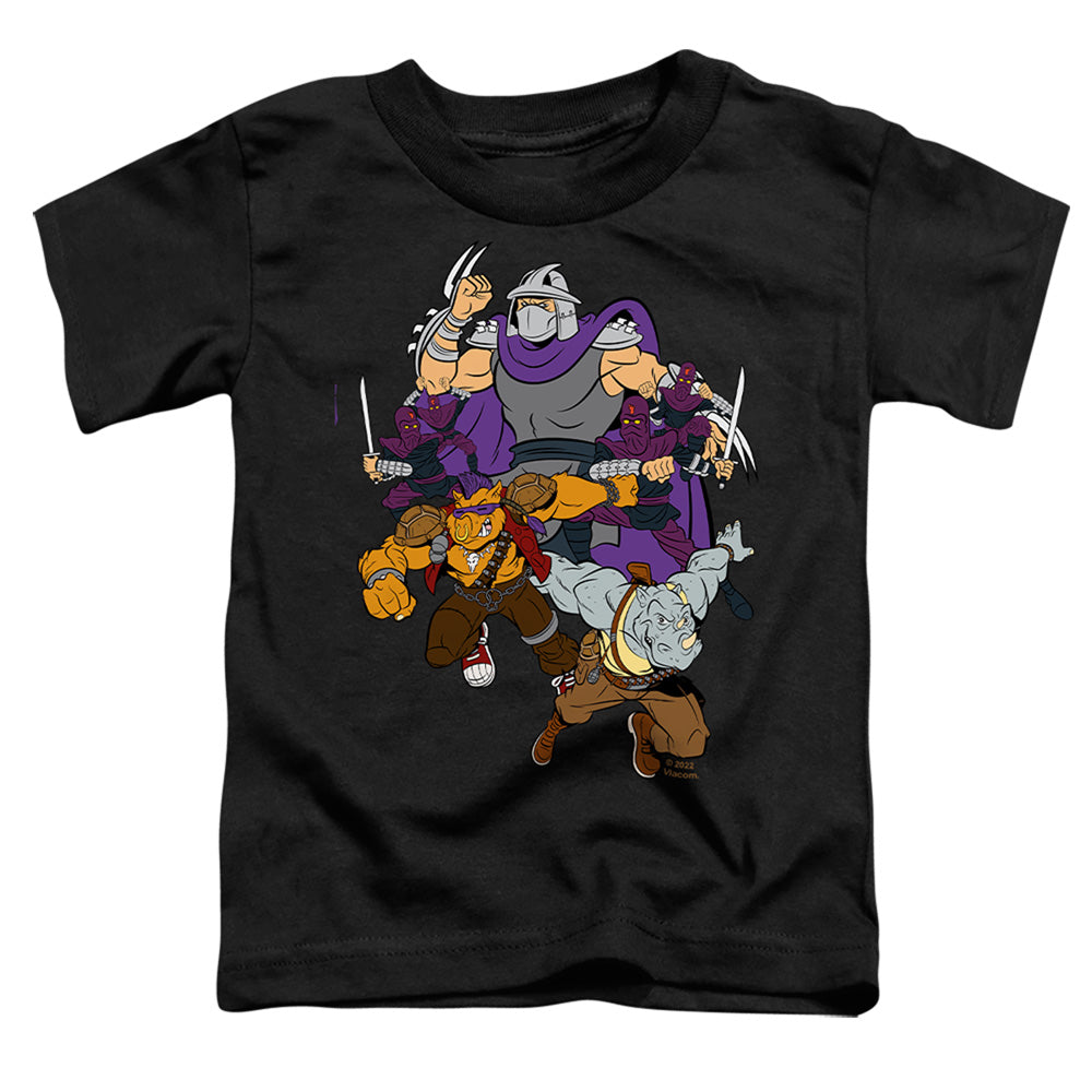 TEENAGE MUTANT NINJA TURTLES : SHREDDER AND FOOT CLAN S\S TODDLER TEE Black LG (4T)