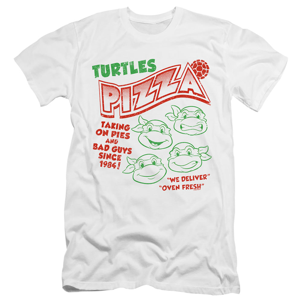 TEENAGE MUTANT NINJA TURTLES : TURTLES PIZZA  PREMIUM CANVAS ADULT SLIM FIT 30\1 White 2X