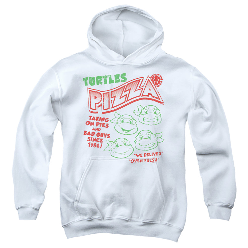 TEENAGE MUTANT NINJA TURTLES : TURTLES PIZZA YOUTH PULL OVER HOODIE White LG