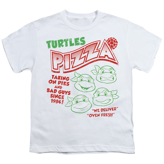 TEENAGE MUTANT NINJA TURTLES : TURTLES PIZZA S\S YOUTH 18\1 White XS