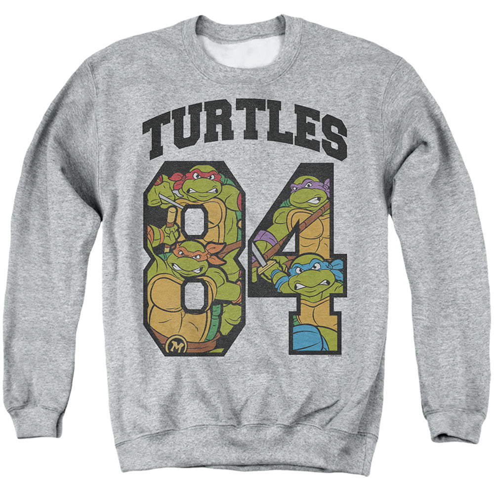 TEENAGE MUTANT NINJA TURTLES : TURTLES 84 ADULT CREW SWEAT Athletic Heather 2X