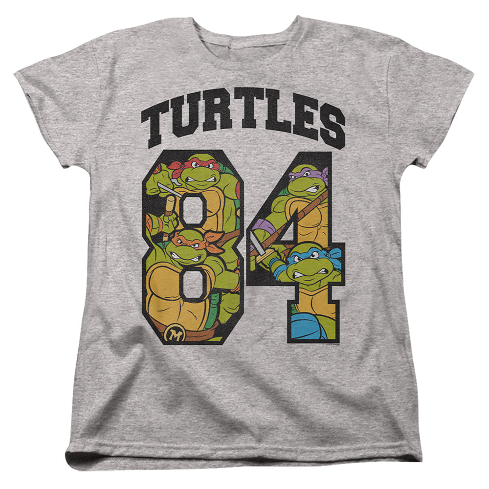 TEENAGE MUTANT NINJA TURTLES : TURTLES 84 WOMENS SHORT SLEEVE Athletic Heather MD