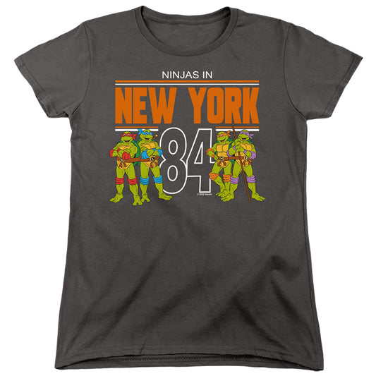 TEENAGE MUTANT NINJA TURTLES : TMNT NYC WOMENS SHORT SLEEVE Charcoal 2X