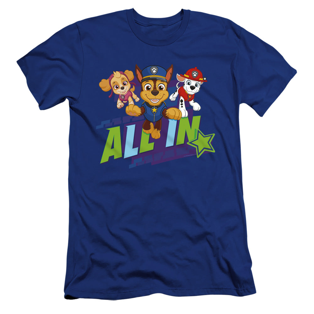 PAW PATROL : ALL IN  PREMIUM CANVAS ADULT SLIM FIT 30\1 Royal Blue SM