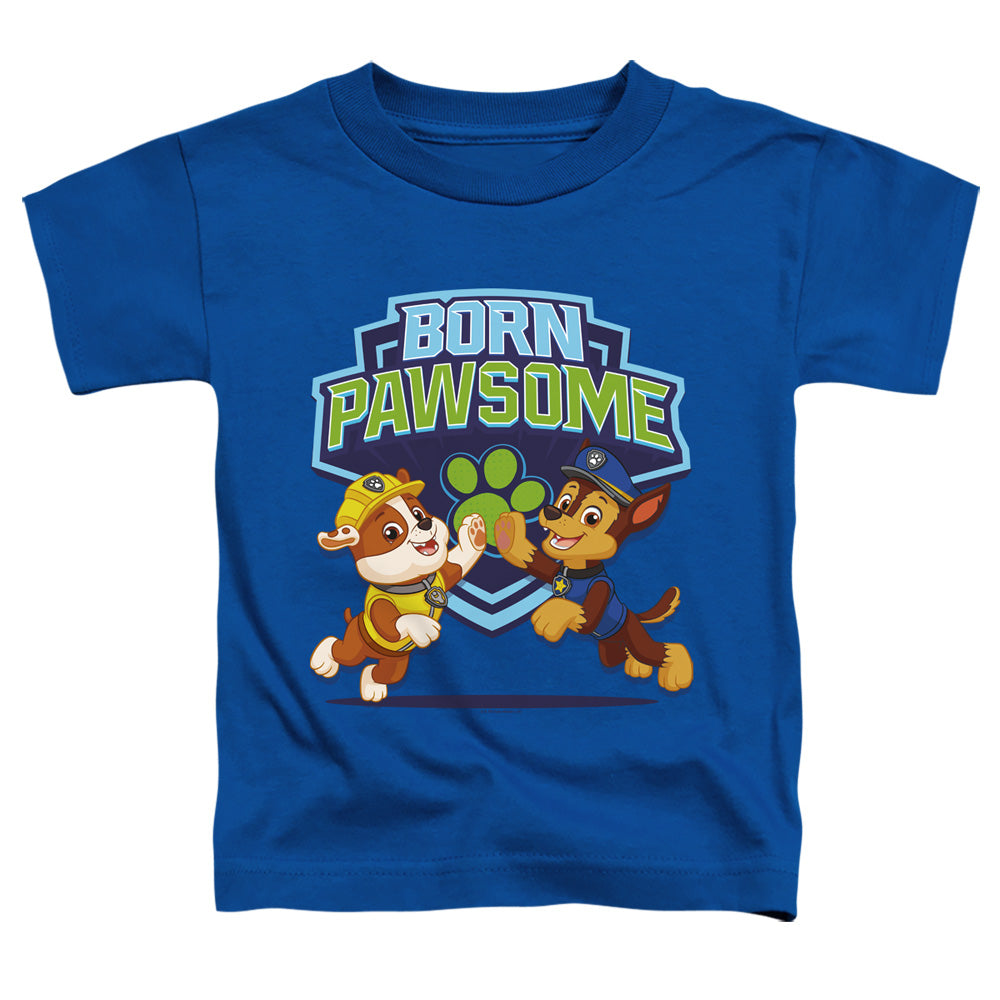 PAW PATROL : BORN PAWSOME S\S TODDLER TEE Royal Blue LG (4T)