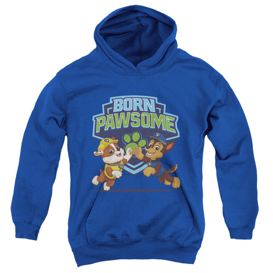 PAW PATROL : BORN PAWSOME YOUTH PULL OVER HOODIE Royal Blue LG