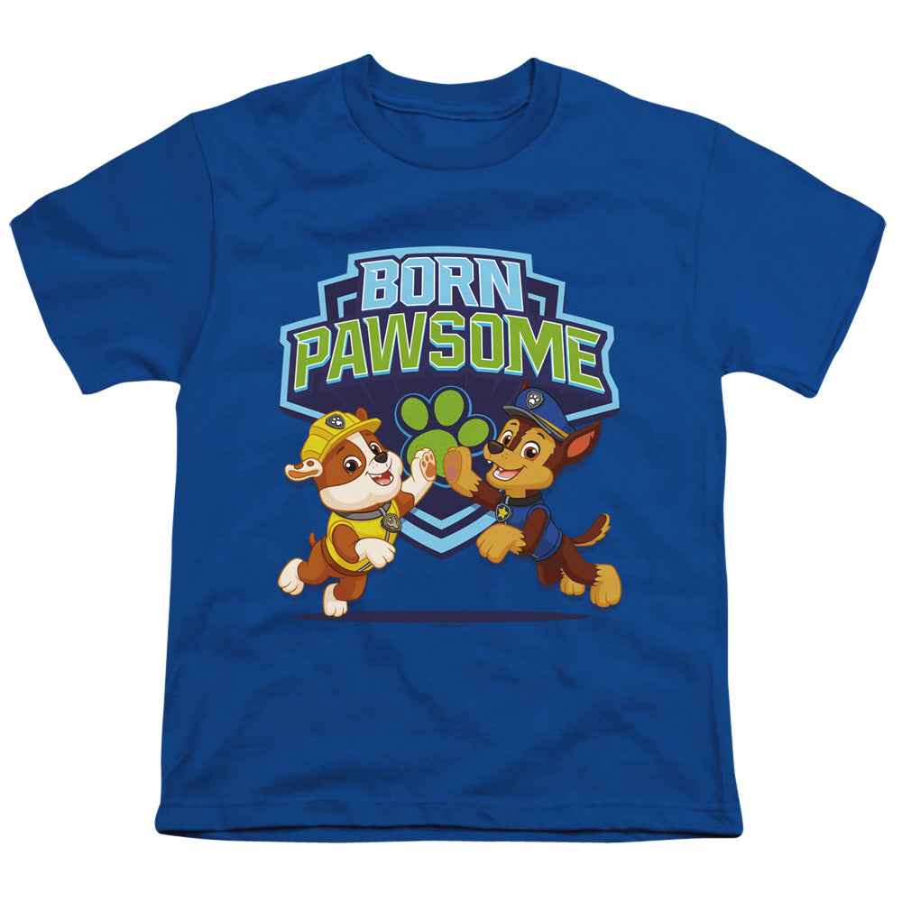 PAW PATROL : BORN PAWSOME S\S YOUTH 18\1 Royal Blue LG