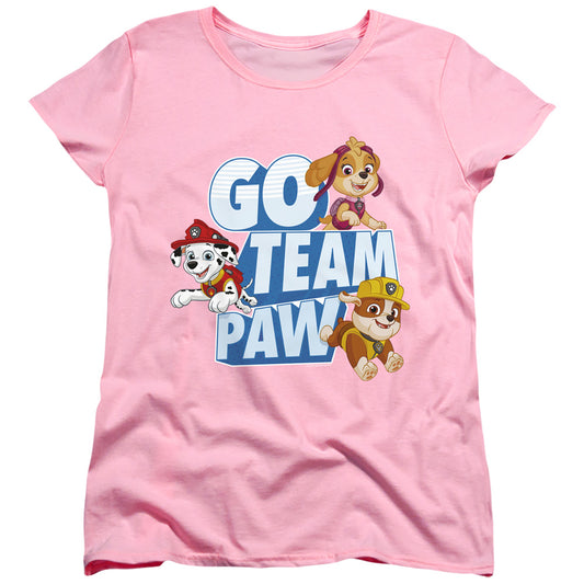 PAW PATROL : GO TEAM PAW WOMENS SHORT SLEEVE Pink 2X