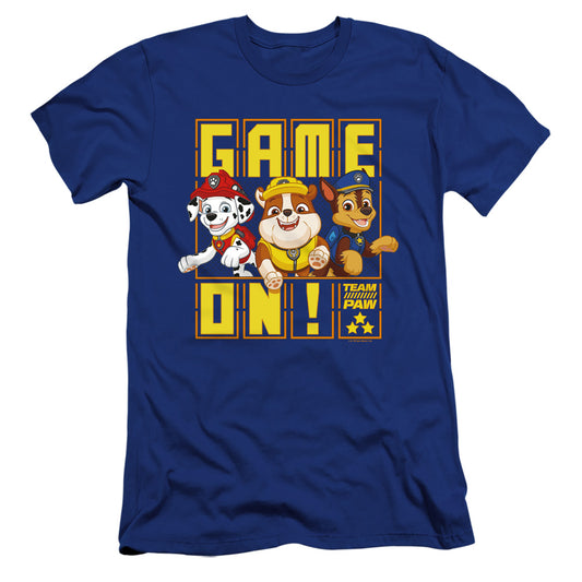 PAW PATROL : GAME ON TEAM PAW  PREMIUM CANVAS ADULT SLIM FIT 30\1 Royal Blue SM