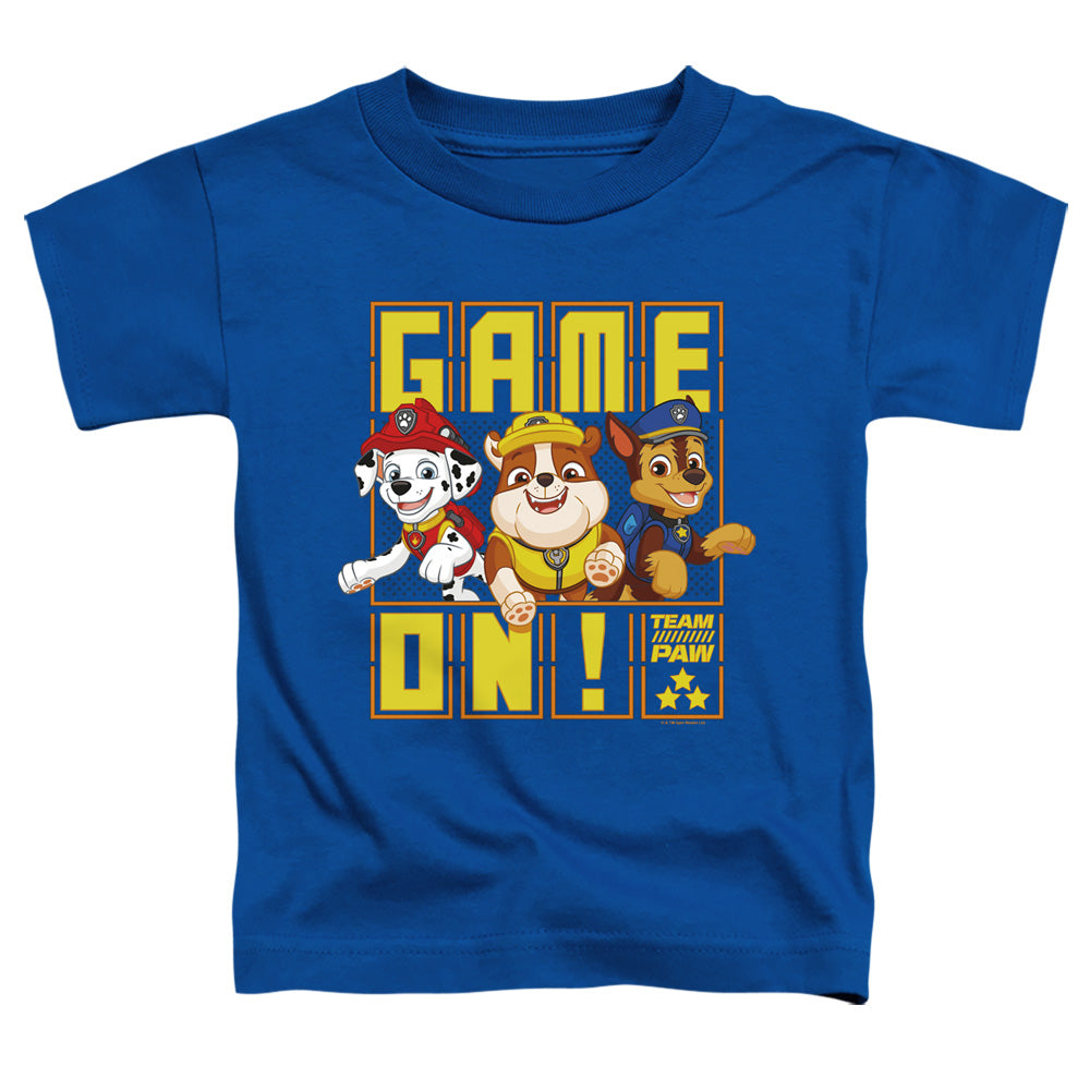 PAW PATROL : GAME ON TEAM PAW S\S TODDLER TEE Royal Blue SM (2T)