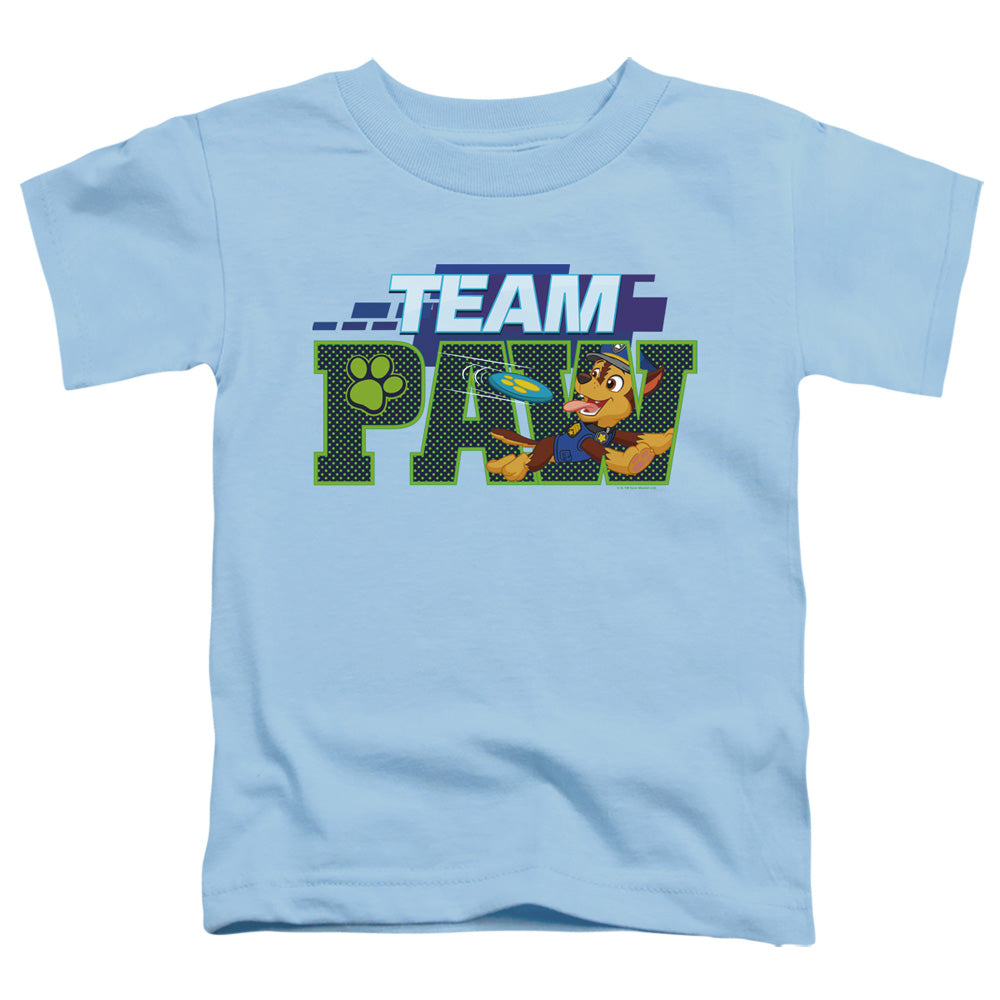 PAW PATROL : TEAM PAW CHASE S\S TODDLER TEE Light Blue LG (4T)