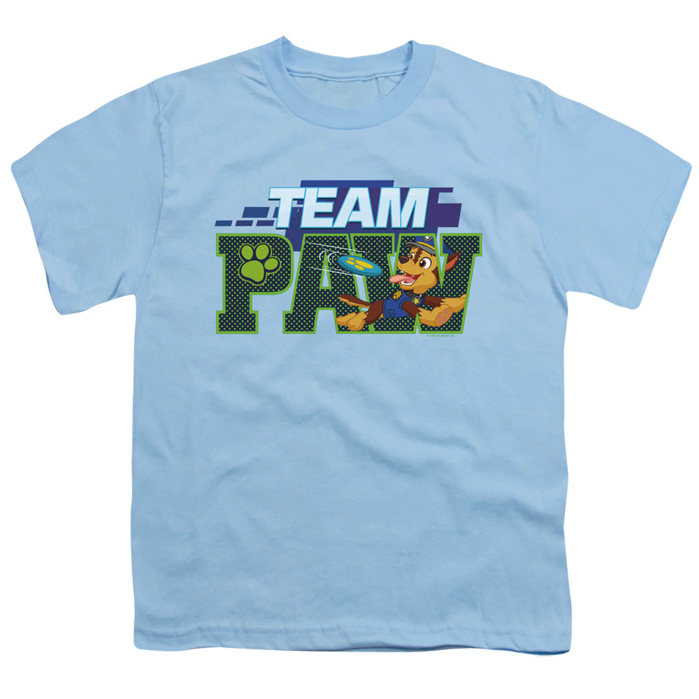 PAW PATROL : TEAM PAW CHASE S\S YOUTH 18\1 Light Blue MD