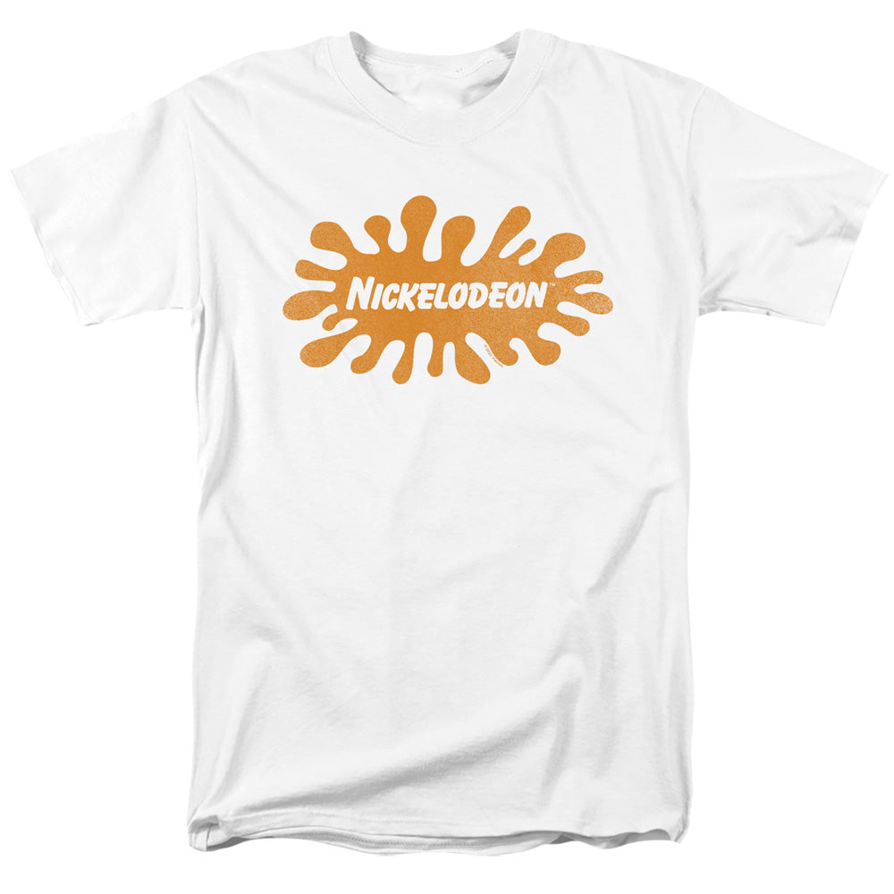 NICKELODEON BRAND : NICK RETRO SPLAT LOGO S\S ADULT 18\1 White 5X