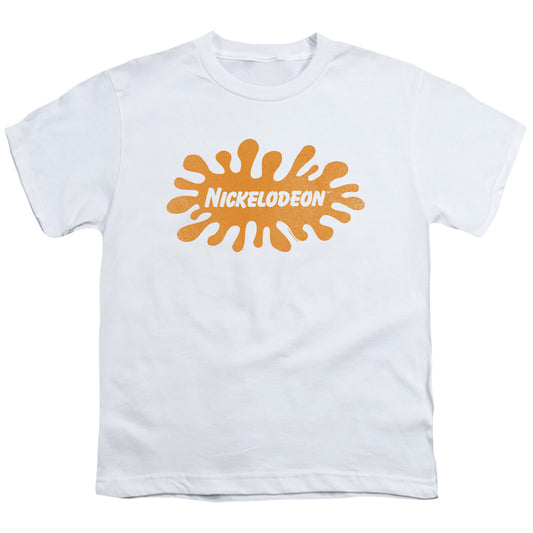 NICKELODEON BRAND : NICK RETRO SPLAT LOGO S\S YOUTH 18\1 White LG