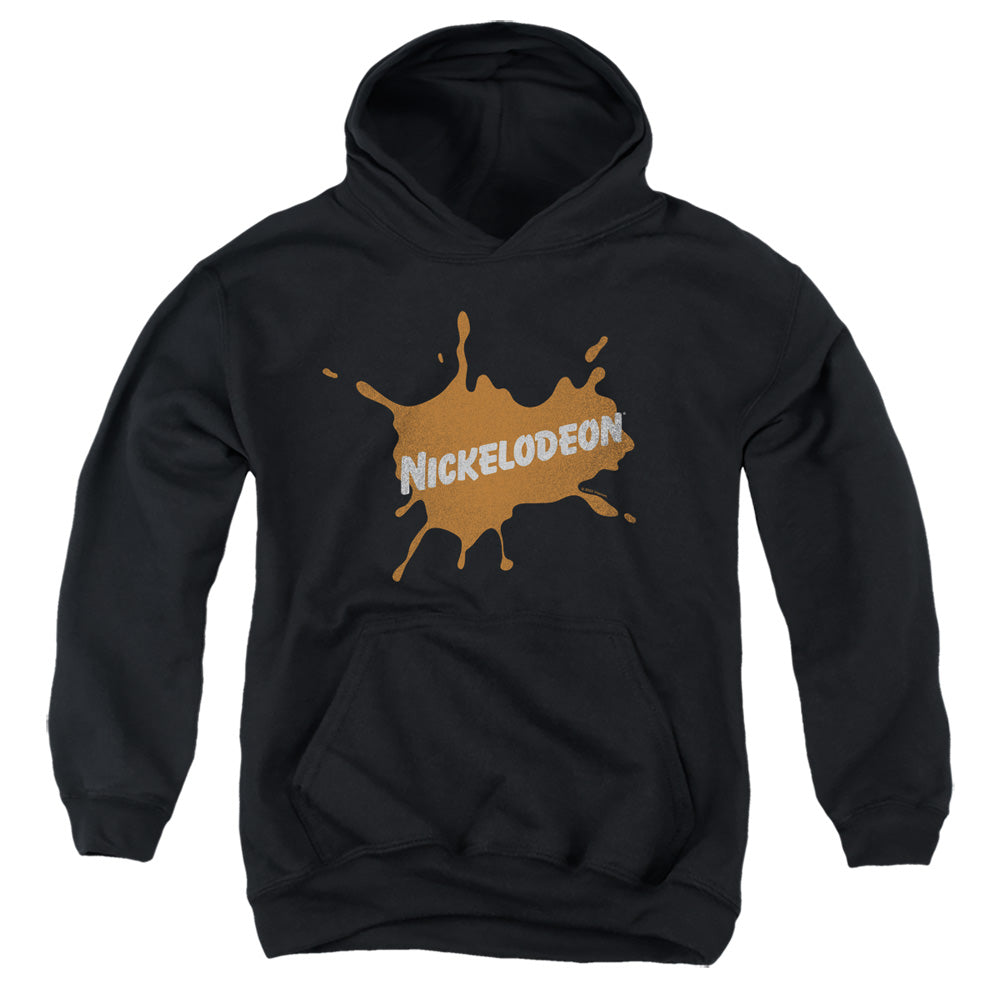 NICKELODEON BRAND : NICK RETRO BURST LOGO YOUTH PULL OVER HOODIE Black LG