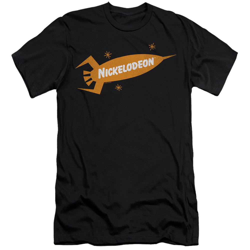 NICKELODEON BRAND : NICK RETRO ROCKET LOGO  PREMIUM CANVAS ADULT SLIM FIT 30\1 Black SM