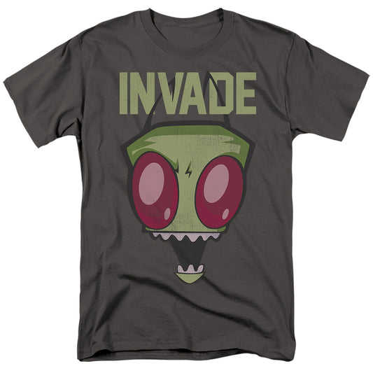 INVADER ZIM : INVADE S\S ADULT 18\1 Charcoal 2X