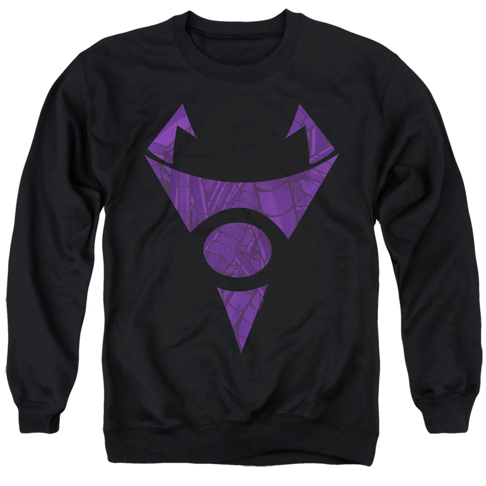 INVADER ZIM : IRKEN LOGO TUBED ADULT CREW SWEAT Black 2X