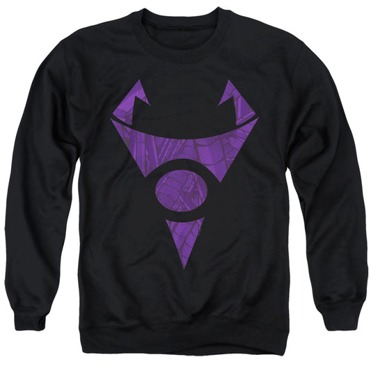 INVADER ZIM : IRKEN LOGO TUBED ADULT CREW SWEAT Black SM