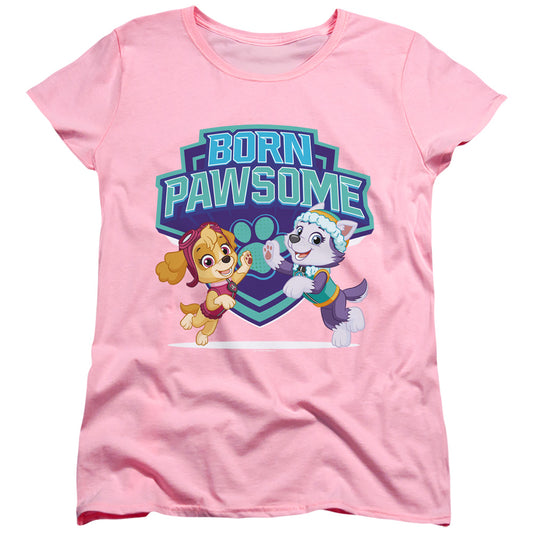 PAW PATROL : BORN PAWSOME SKYE AND EVEREST WOMENS SHORT SLEEVE Pink 2X