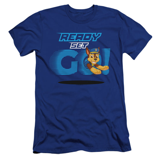 PAW PATROL : READY SET GO! CHASE  PREMIUM CANVAS ADULT SLIM FIT 30\1 Royal Blue 2X