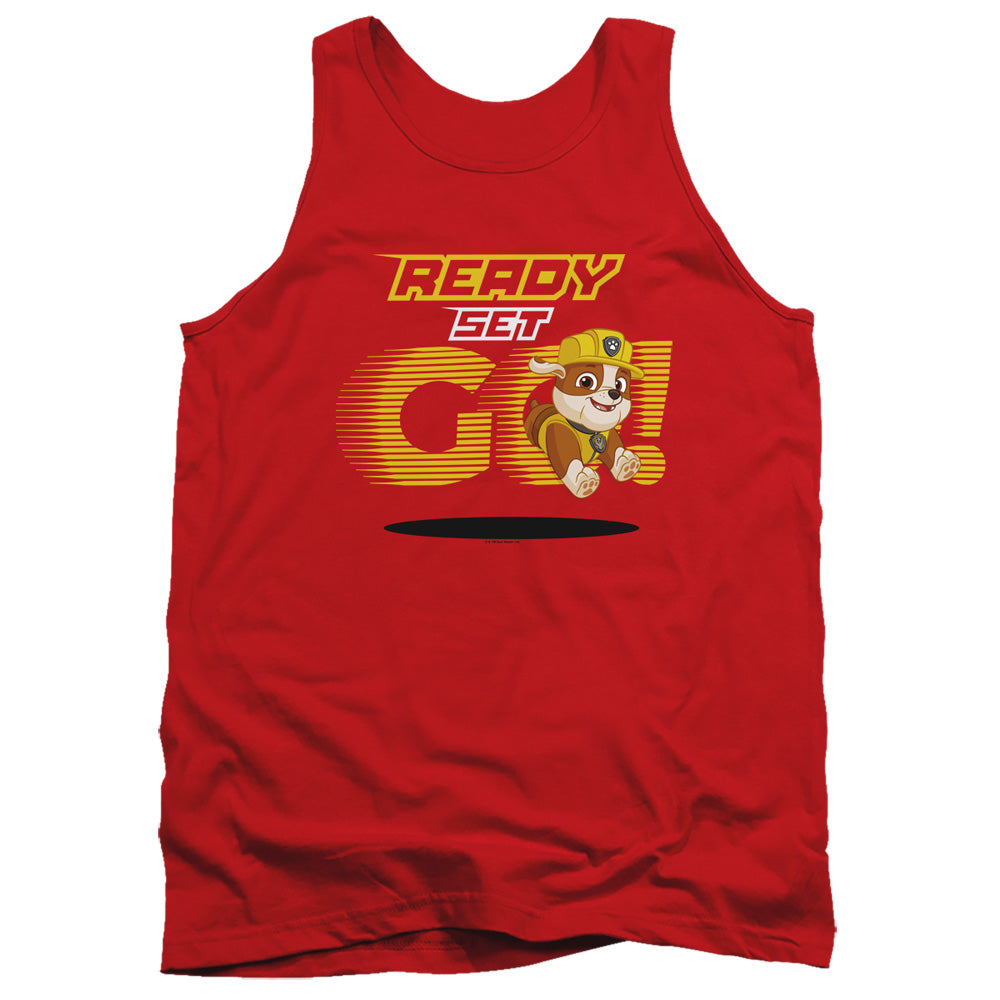 PAW PATROL : READY SET GO! RUBBLE ADULT TANK Red 2X