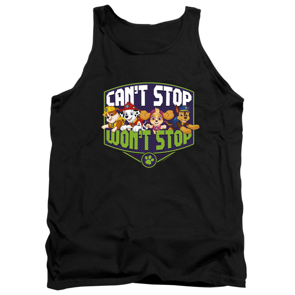 PAW PATROL : CAN'T STOP WON'T STOP ADULT TANK Black 2X