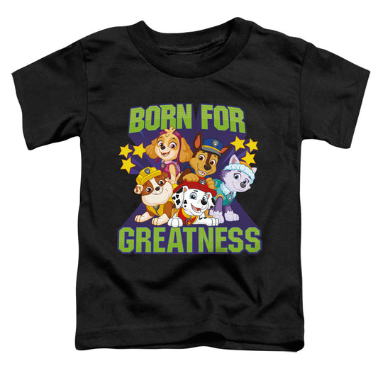 PAW PATROL : BORN FOR GREATNESS S\S TODDLER TEE Black LG (4T)