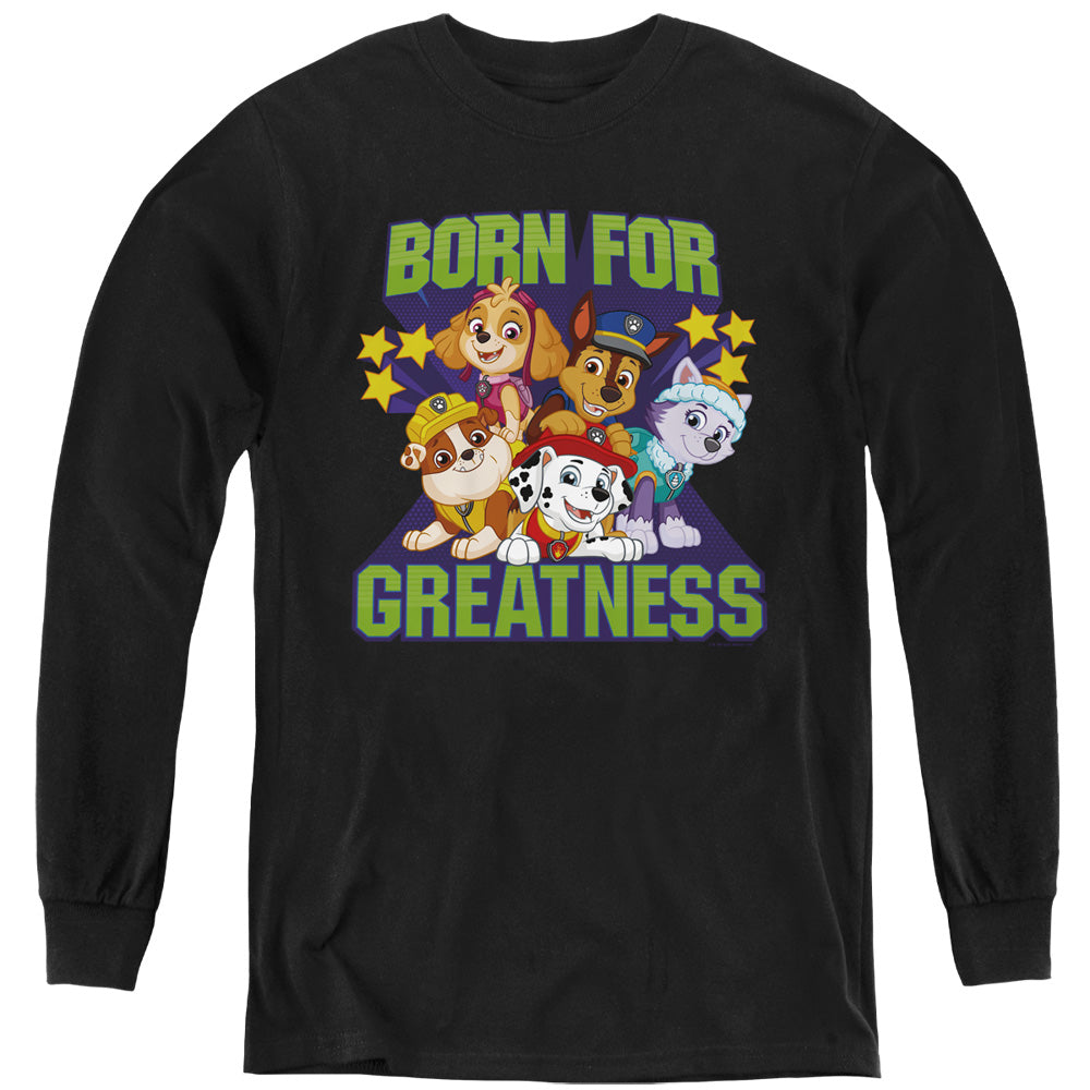 PAW PATROL : BORN FOR GREATNESS L\S YOUTH Black LG