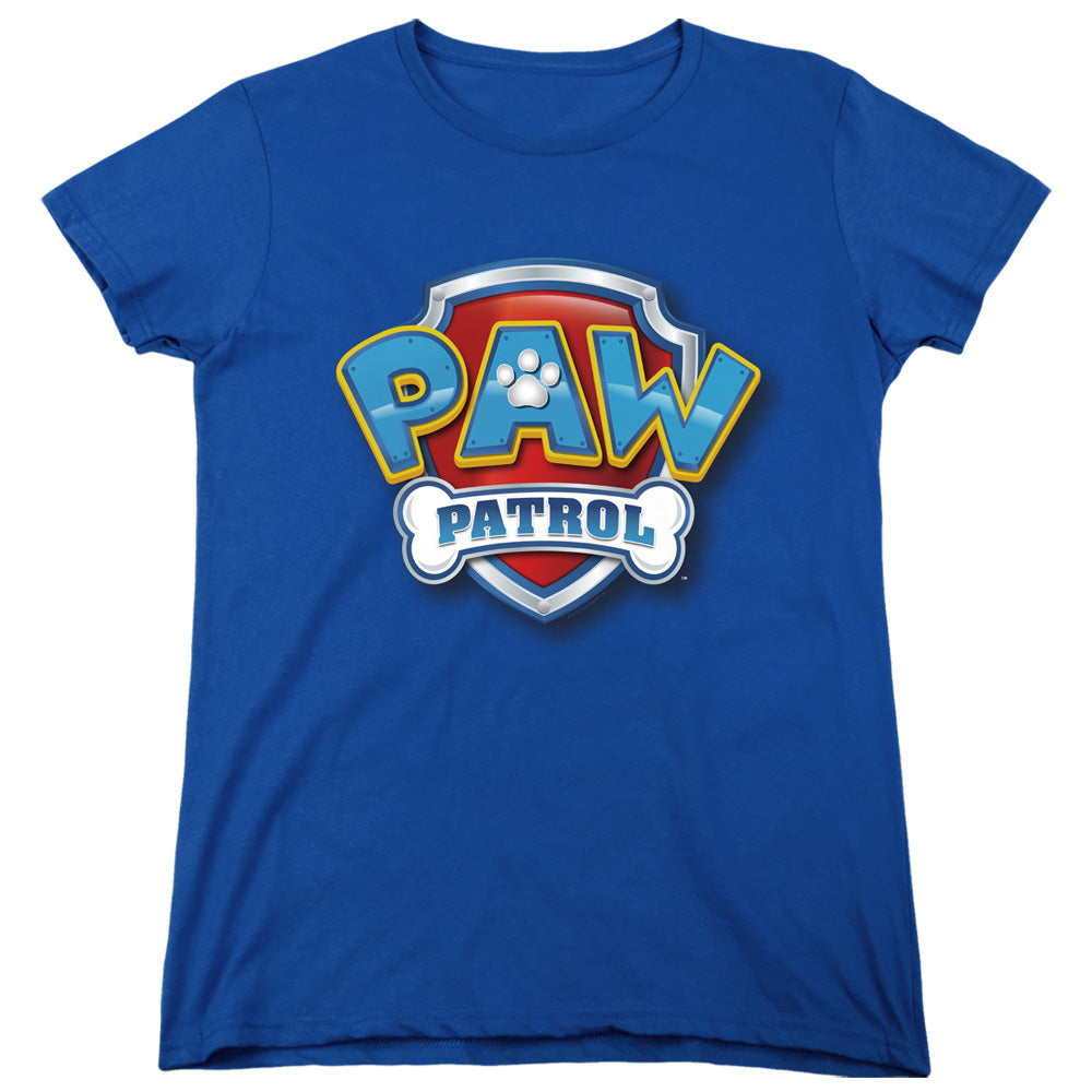 PAW PATROL : 3D LOGO WOMENS SHORT SLEEVE Royal Blue 2X