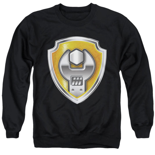 PAW PATROL : RUBBLE BADGE ADULT CREW SWEAT Black SM