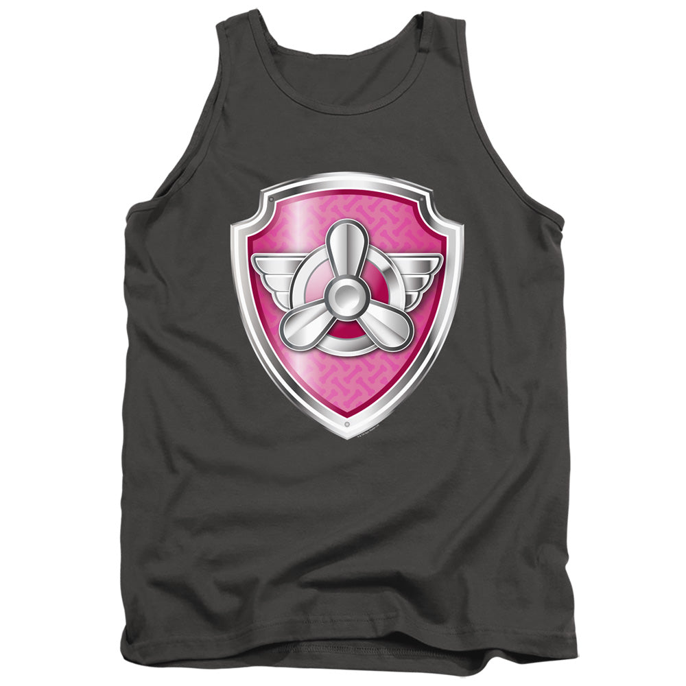 PAW PATROL : SKYE BADGE ADULT TANK Charcoal SM