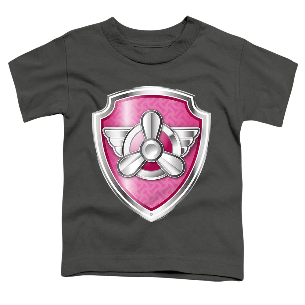 PAW PATROL : SKYE BADGE S\S TODDLER TEE Charcoal LG (4T)