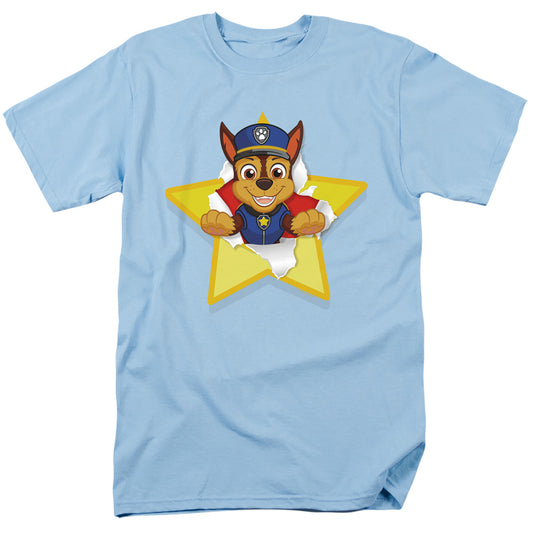 PAW PATROL : CHASE TORN STAR S\S ADULT 18\1 Light Blue 2X