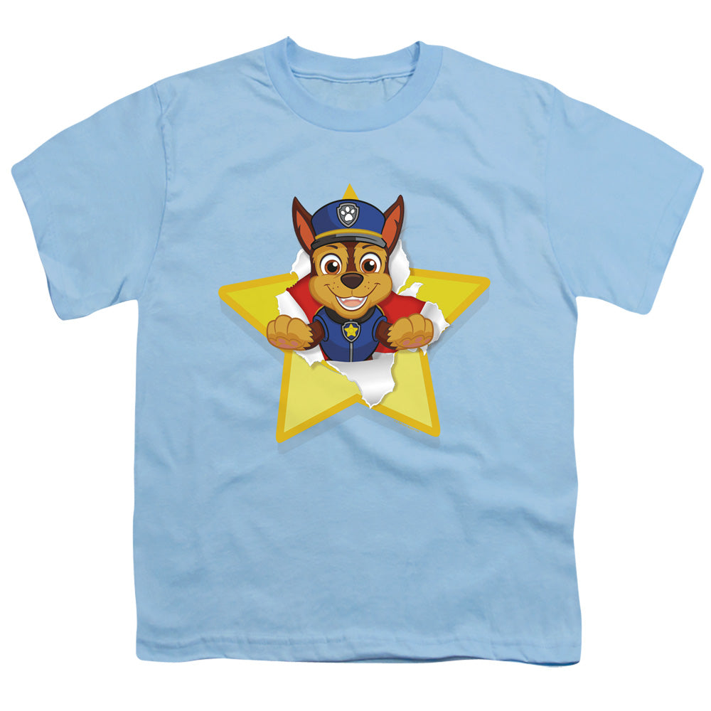 PAW PATROL : CHASE TORN STAR S\S YOUTH 18\1 Light Blue LG