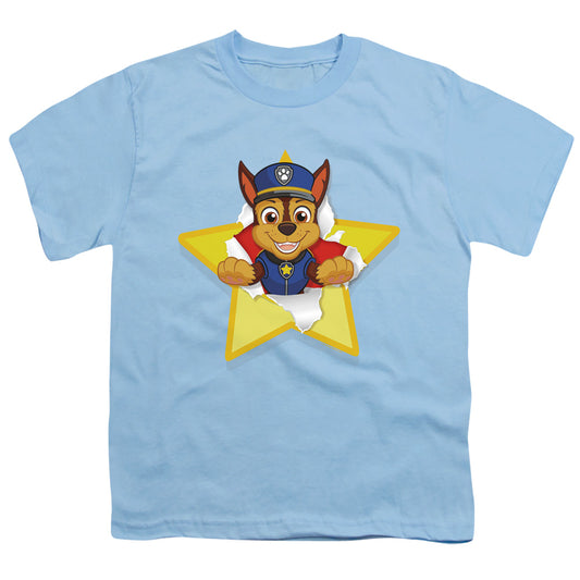 PAW PATROL : CHASE TORN STAR S\S YOUTH 18\1 Light Blue XL