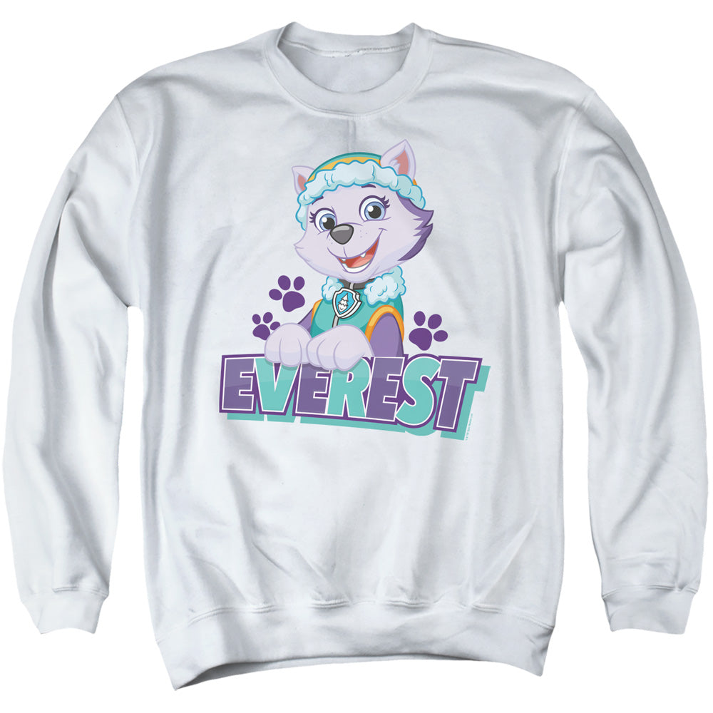 PAW PATROL : EVEREST ADULT CREW SWEAT White 2X